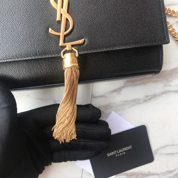 ysl caviar leather chain bag - Image 6
