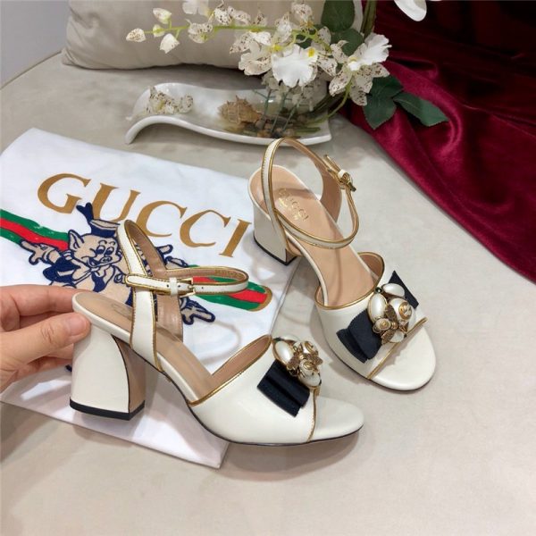 gucci Block heel sandals replica shoes - Image 6