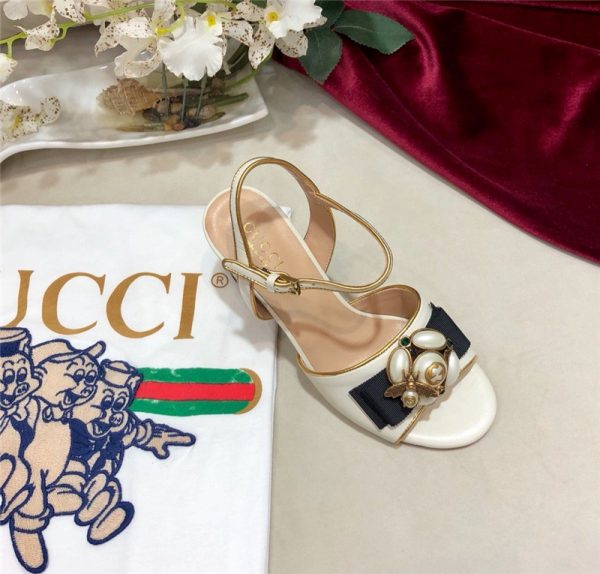 gucci Block heel sandals replica shoes - Image 9
