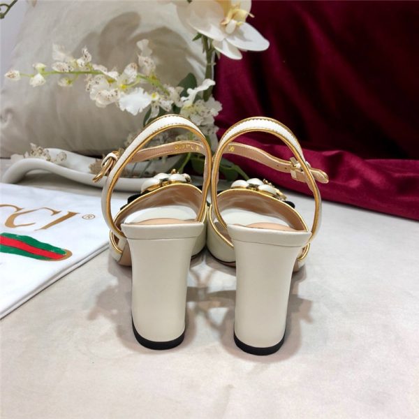 gucci Block heel sandals replica shoes - Image 5