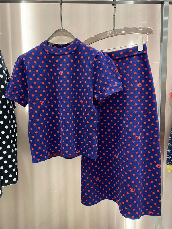 gucci t-shirt skirts set