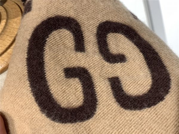 gucci wool gg jacquard scarf - Image 4