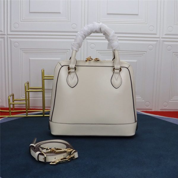 Gucci 1955 Horsebit handle bag in white - Image 3