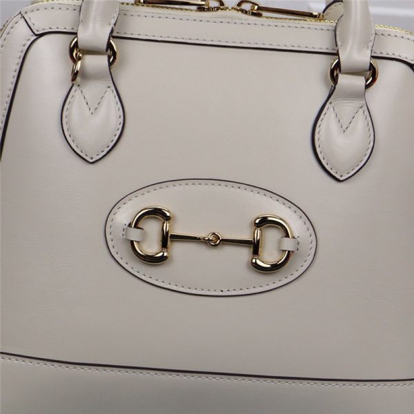 Gucci 1955 Horsebit handle bag in white - Image 7