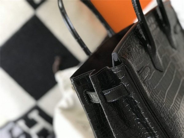 Hermes crocodile leather Birkin 30Cm - Image 7