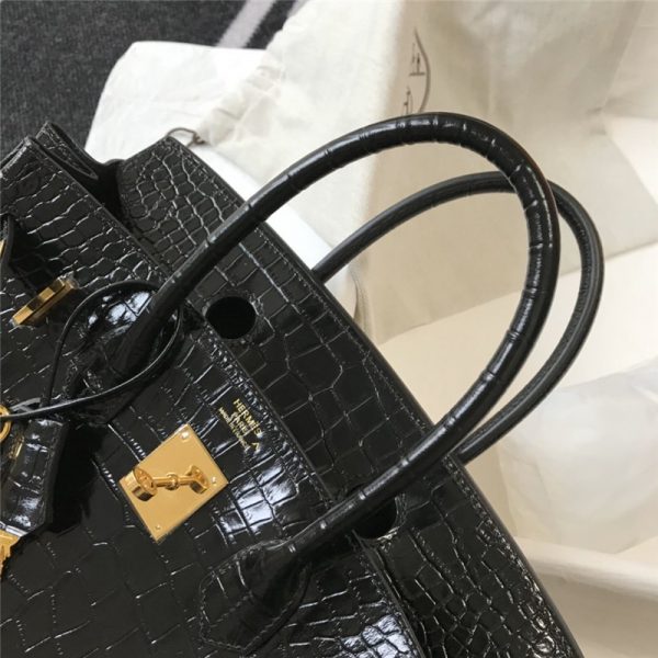 Hermes crocodile leather Birkin 30Cm - Image 9