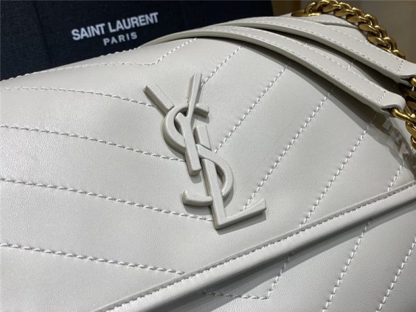 ysl niki leather shoulder bag white - Image 4