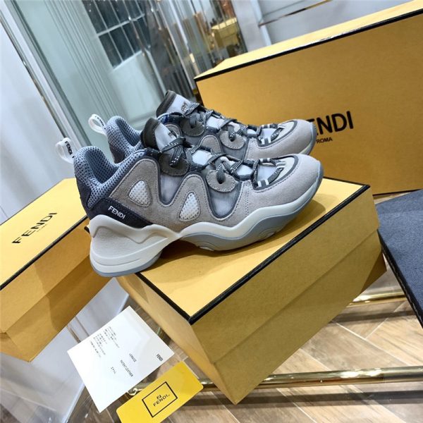 FFluid Suede and Mesh Sneakers - Image 2