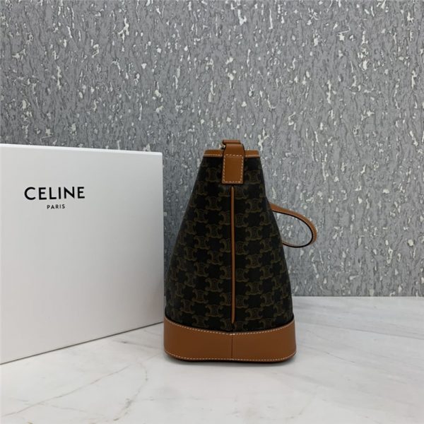 celine triomphe canvas bucket bag - Image 4