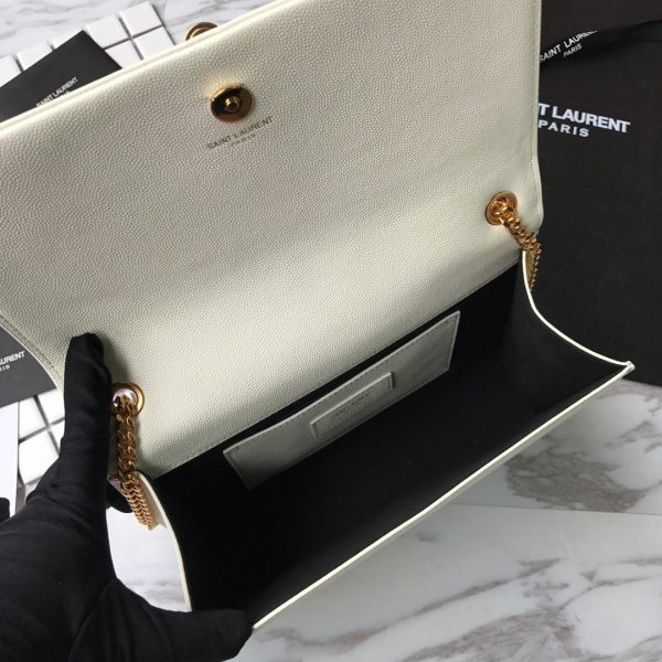 ysl caviar leather chain bag white - Image 6