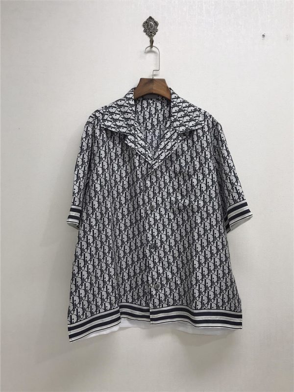 dior silk logo shirt
