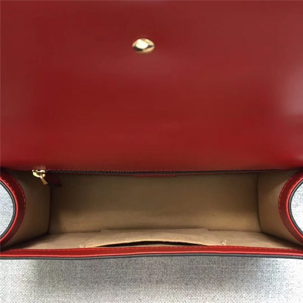 gucci sylvie medium handle bag red - Image 5