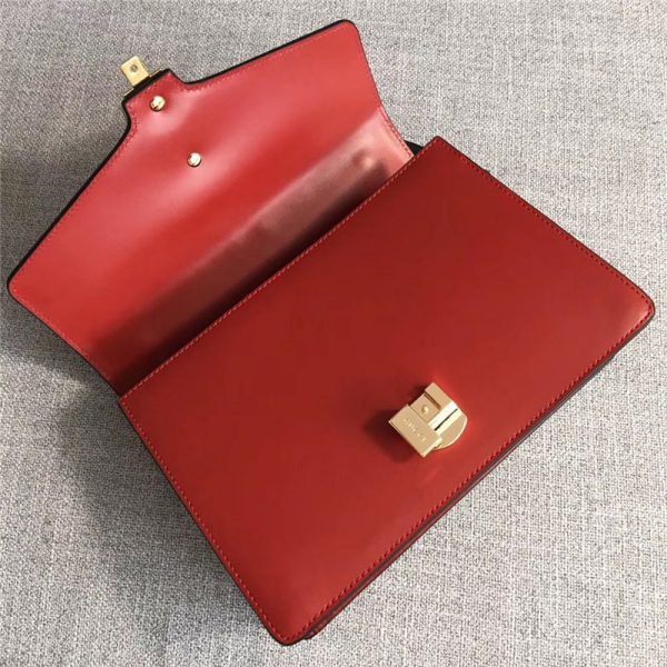 gucci sylvie medium handle bag red - Image 4