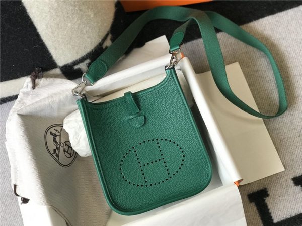 Hermes Evelyne 18 bag green