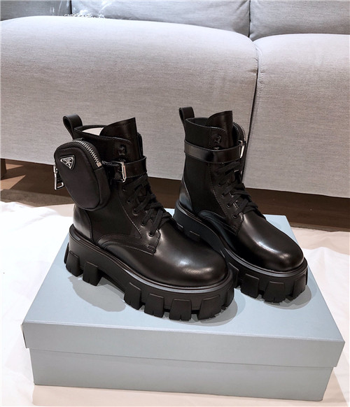 prada boots with pouch