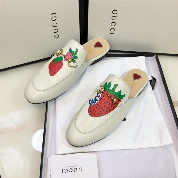 gucci mules strawberry slippers - Image 6