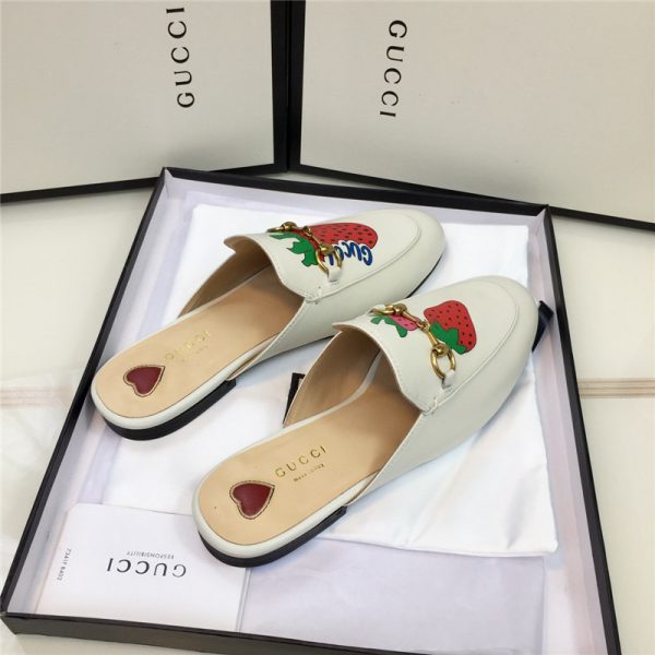 gucci mules strawberry slippers - Image 8