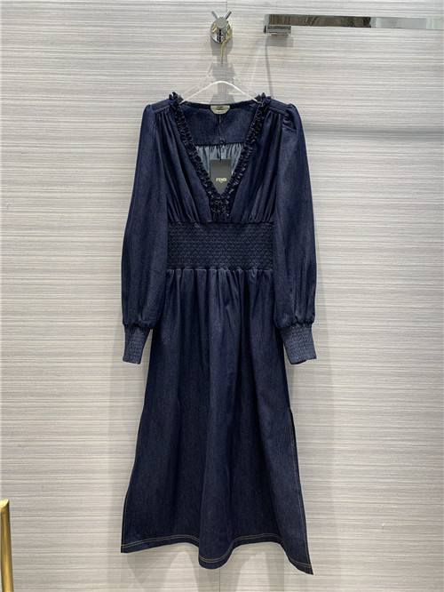 fendi denim dress