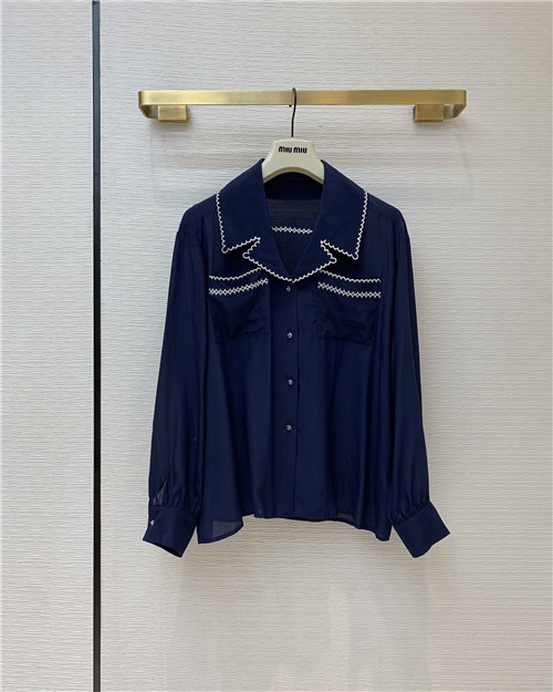 miu miu silk shirt