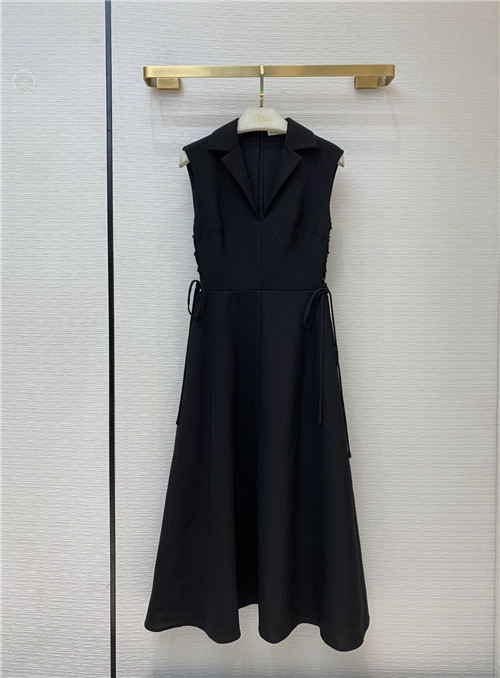 dior V-neck long dress