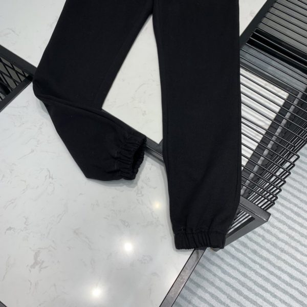 celine plain cotton logo pants - Image 3