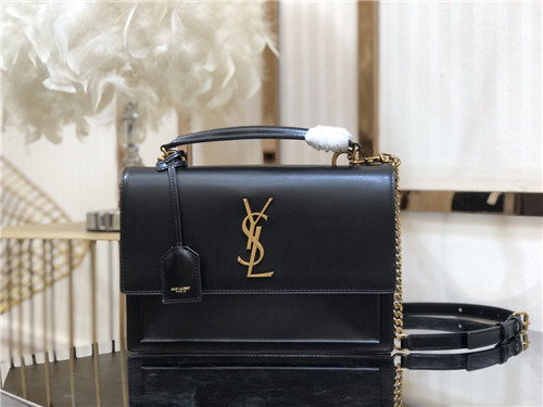 ysl medium sunset bag black