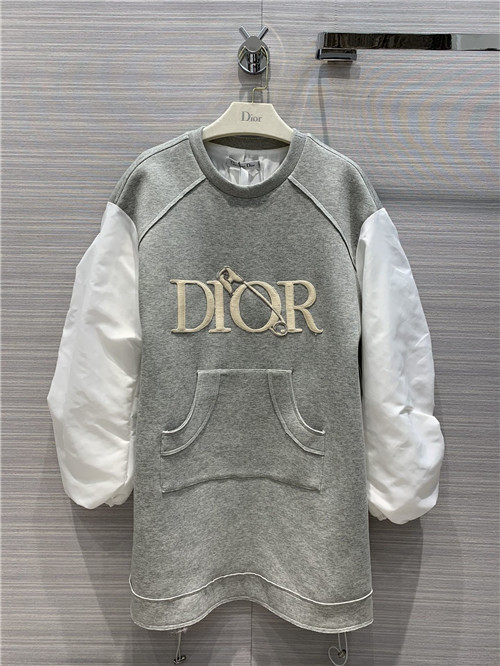 dior letters sweater dress