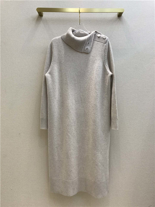 maxmara high neck cashmere dress