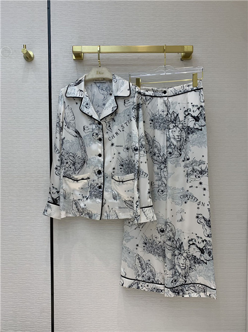 dior pajamas suit