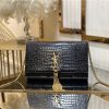 ysl crocodile leather shoulder bag