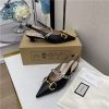 gucci horsebit chain low heel sandals