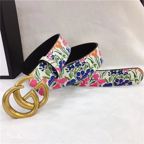 gucci print belt womens