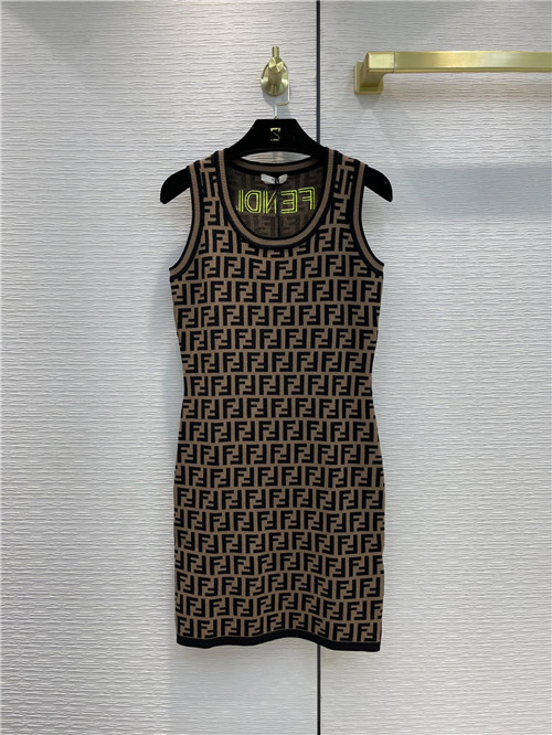 fendi ff vest dress