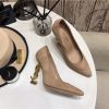 ysl logo high heels