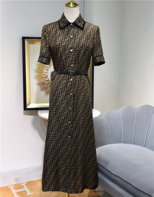 fendi ff silk dress