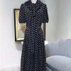 celine polka dot silk dress