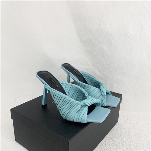 Versace open toe high heel sandals