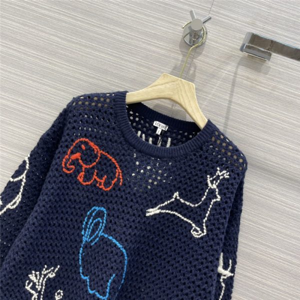 loewe cartoon pattern cashmere sweater - Image 9