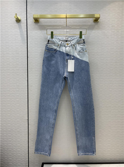 celine high-rise straight-leg jeans
