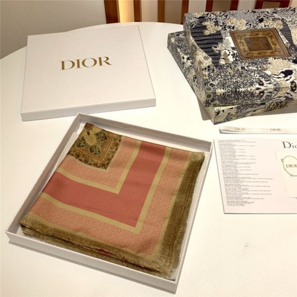 Dior Patchwork Rosiers square scarf - Image 9