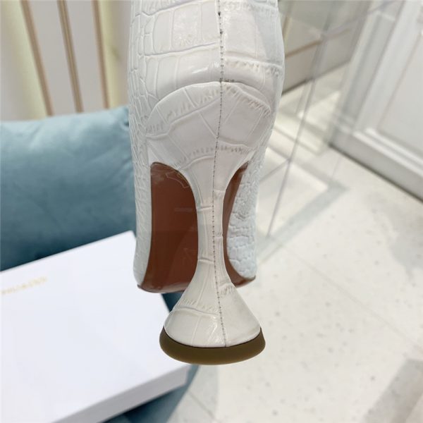 amina muaddi crocodile print boots - Image 3