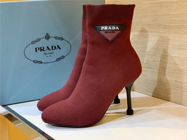 prada socks logo stretch boots - Image 5