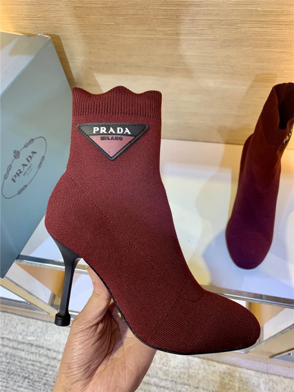 prada socks logo stretch boots - Image 3