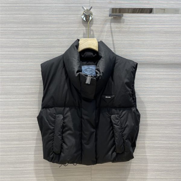 Prada short bread down vest