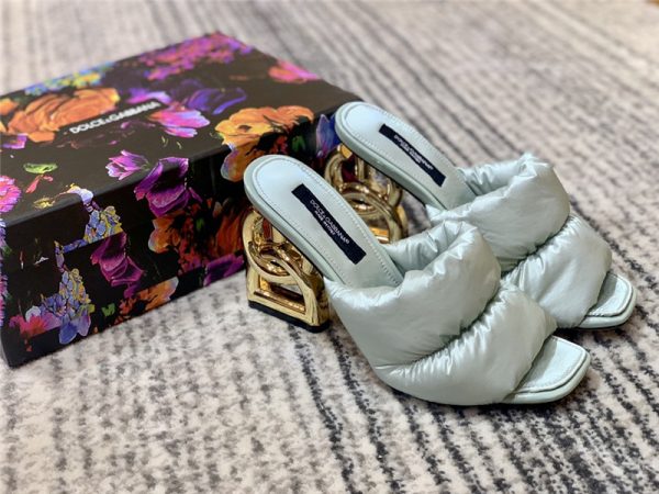 dolce & gabbana d&g down letter drag sandals - Image 2