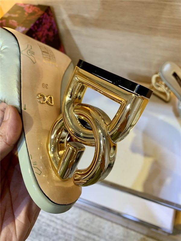 dolce & gabbana d&g down letter drag sandals - Image 8