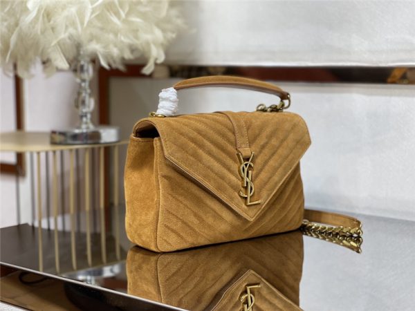 ysl monogram college nubuck leather bag - Image 9