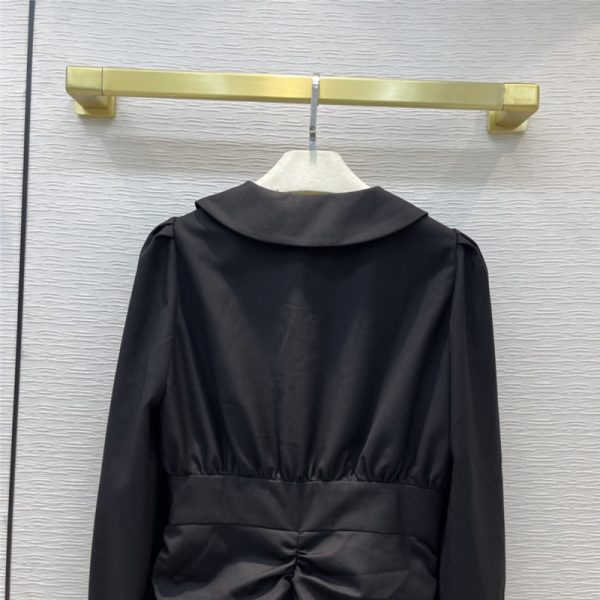 celine black pleated dress - Image 4