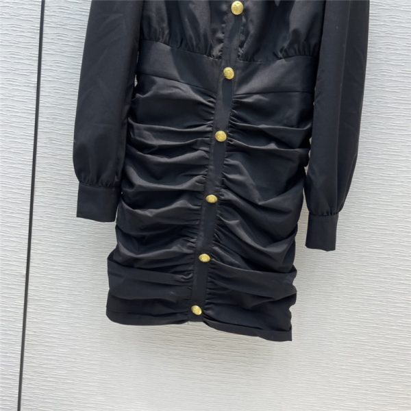 celine black pleated dress - Image 8
