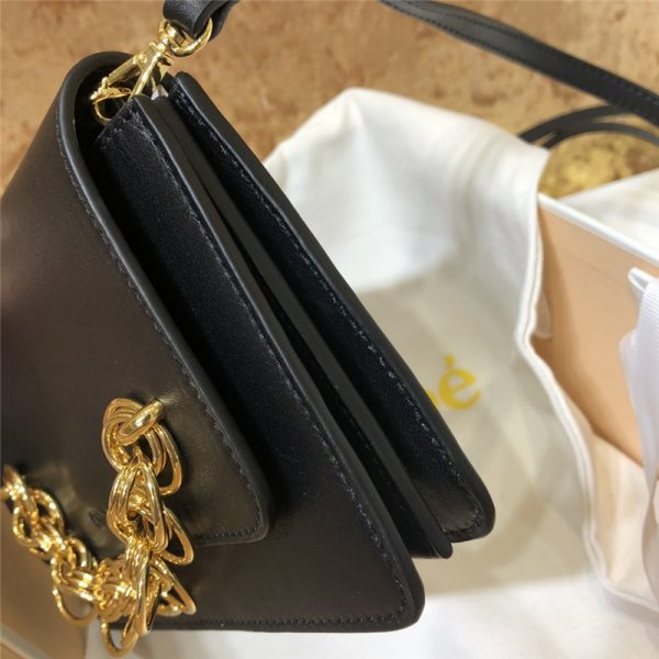 chloe drew bijou leather clutch bag black - Image 2